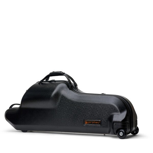 Baritone Saxophone Case With Wheels, Zip, Bb & A (Black) Protec