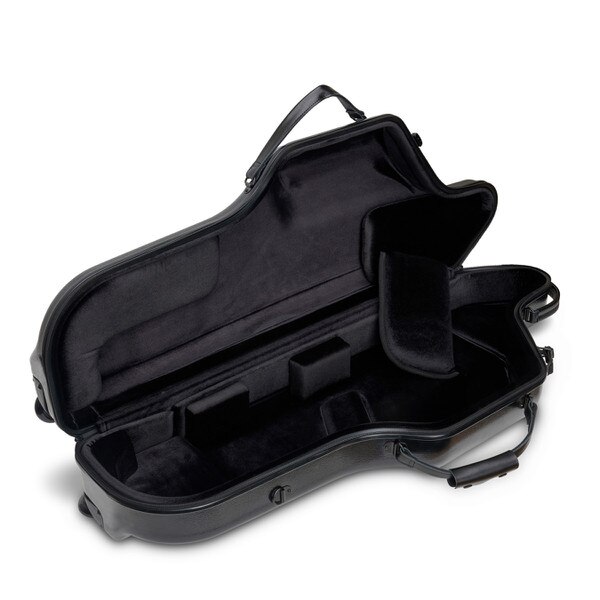 Baritone Saxophone Case With Wheels, Zip, Bb & A (Black) Protec