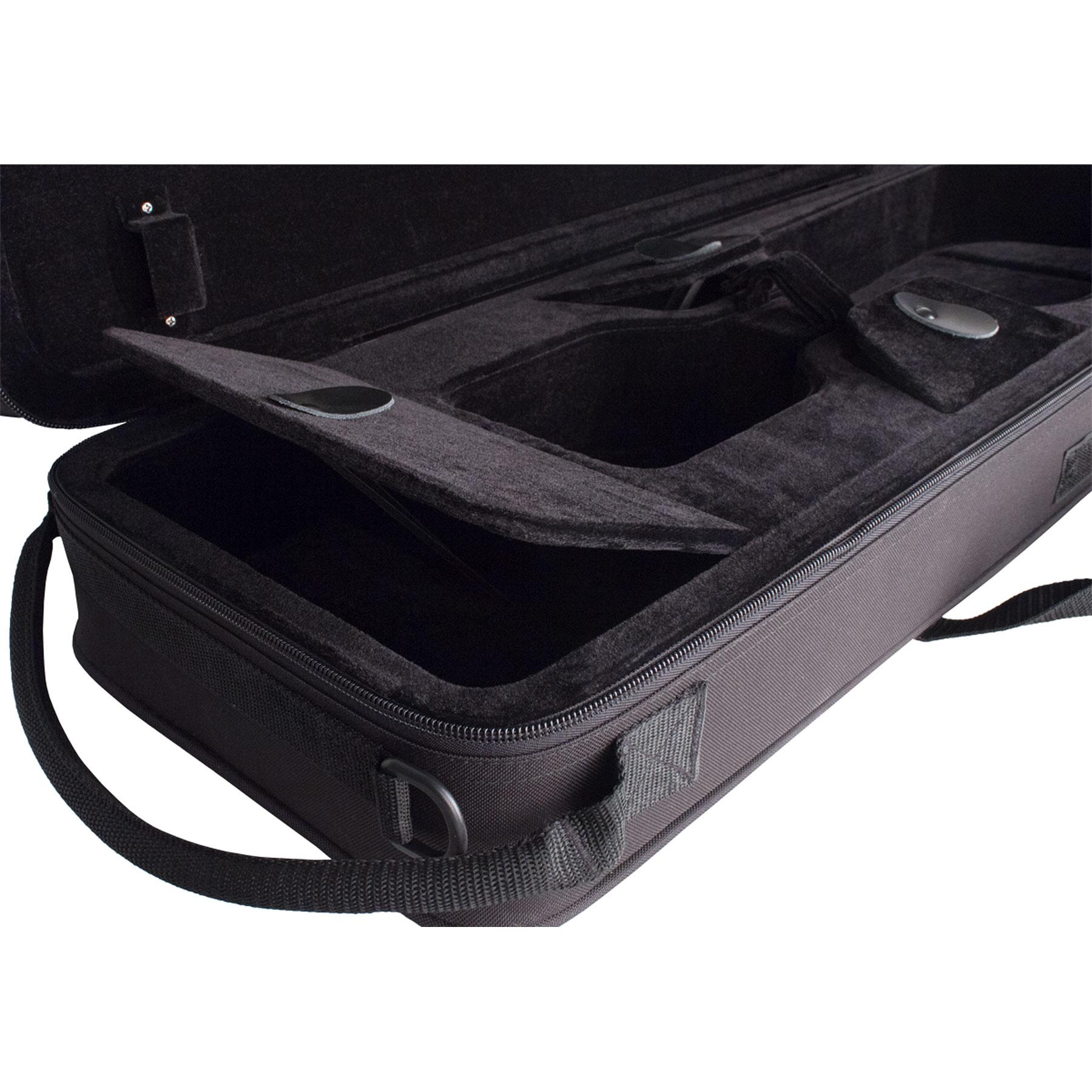 Protec MX144FX Max Oblong Violin Case - Fuchsia Violin Case - MAX, Oblong, 4⁄4 (Black) | Protec